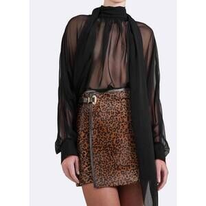 NEW NONCHALANT LABEL blaine mini skirt in cheetah